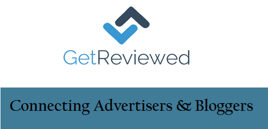get reviewed logo. Get reviews from bloggers